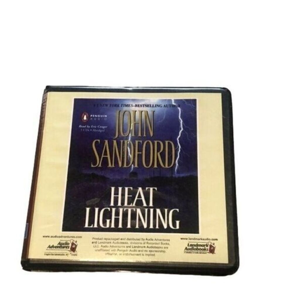 John Sandford Heat Lightning Audiobook CD Thriller Mystery Crime Novel‎